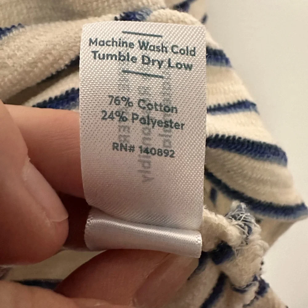 New Without Tags Playa Hoodie Navy & White Stripe by Marine Layer, Sz XL - Picture 10 of 11